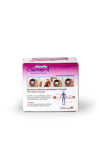 Element Blood Glucose Test Strips X 50 Strips