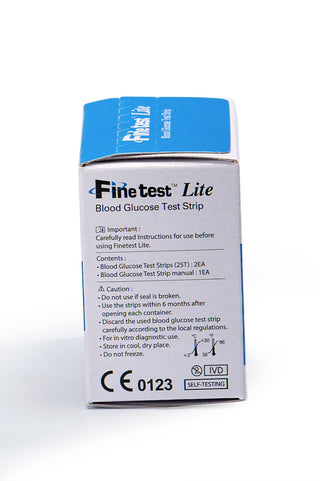 Fine Test Lite Blood Glucose Test Strips X 50